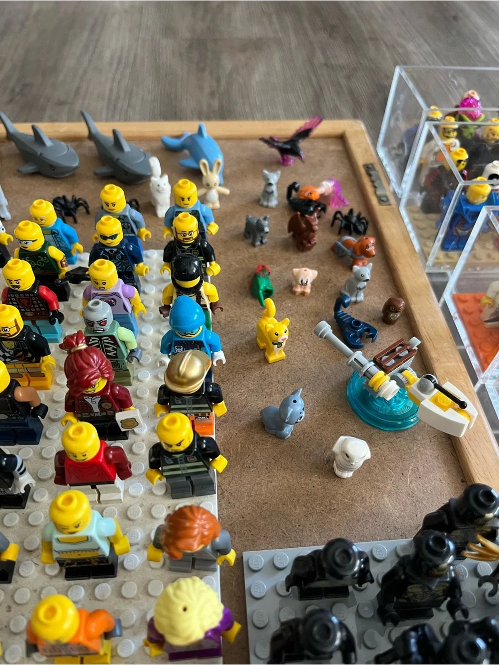 Large Collection of Mini Figures and Accessories - Multicolor